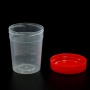 Red Cap 120ml Urine Collection Cups
